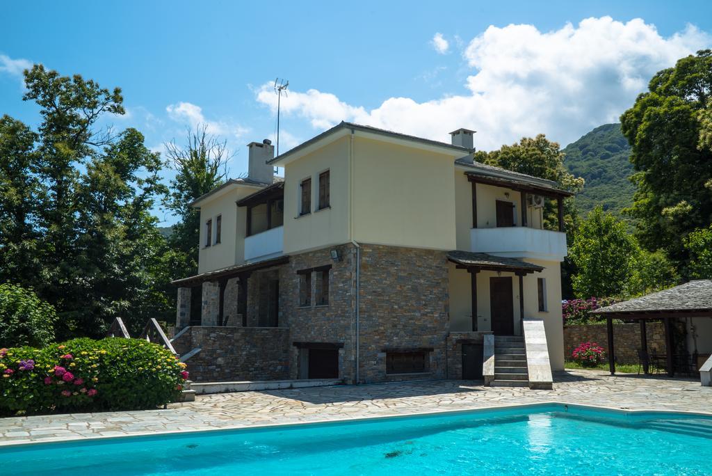 Luxury Villa With Pool In Tsagarada Exteriör bild